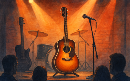 Original JustKansas illustration for AARON LEWIS AND THE STATELINERS: 2026 AMERICAN TOUR