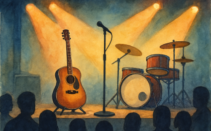 Original JustKansas illustration for Brian Chance Concert