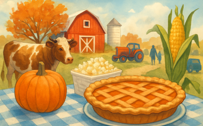Original JustKansas illustration for Fair Fun Day