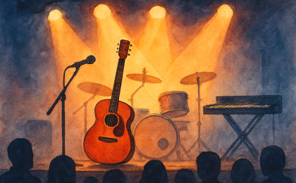 Original JustKansas illustration for Jaron Bell Concert