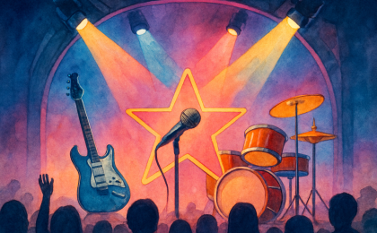 Original JustKansas illustration for K-Pop Superstars