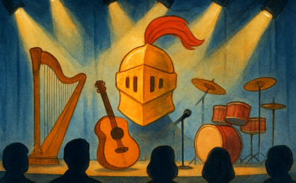 Original JustKansas illustration for Monty Python's Spamalot