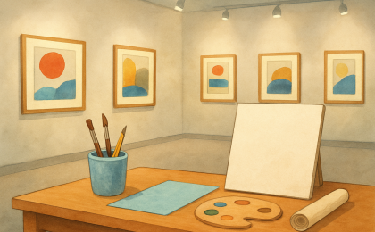 Original JustKansas illustration for Tri Rivers Fair Open Class Exhibits Registration