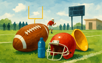 Original JustKansas illustration for Youth Football Mega Camp
