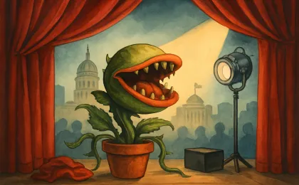 Original JustKansas illustration for Theatre: Little Shop of Horrors