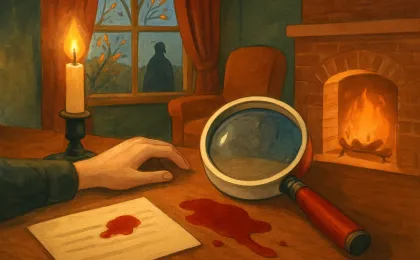 Original JustKansas illustration for Adult Murder Mystery