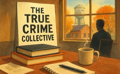 Original JustKansas illustration for The True Crime Collective
