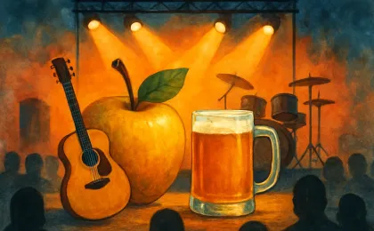 Original JustKansas illustration for Cider Fest Weekend
