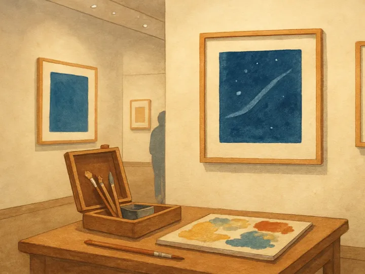 Original JustKansas illustration for Haricombe Gallery Exhibit | Ad Astra: A Kansas Story Written in the Stars at Watson Library