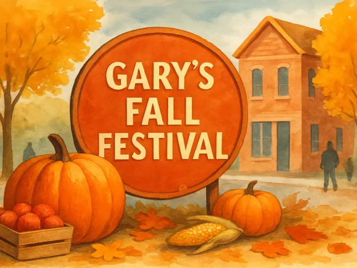 Original JustKansas illustration for Gary's Fall Festival