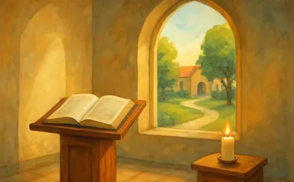 Illustration of a serene chapel and memorial candle symbolizing a Kansas educator’s legacy.