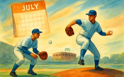 Illustration of a Royals shortstop and pitcher preparing for an upcoming All-Star game.