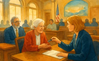 Delegates in a legislative chamber advocating for senior-focused resolutions.