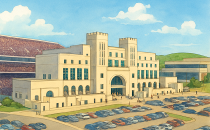Original JustKansas illustration for Bill Snyder Family Stadium