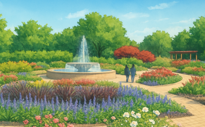 Original JustKansas illustration for Botanica Wichita