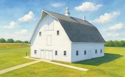 Original JustKansas illustration for Cooper Barn