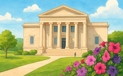 Original JustKansas illustration for Coutts Museum of Art