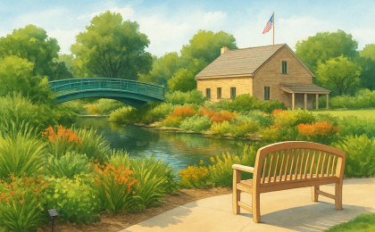 Original JustKansas illustration for Frontier Military Historic Byway