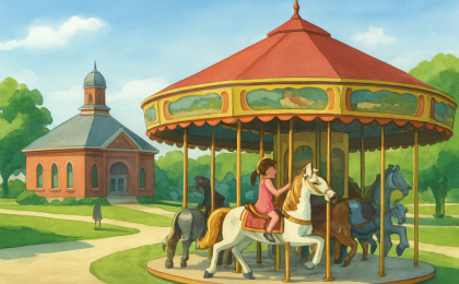 Original JustKansas illustration for Gage Park