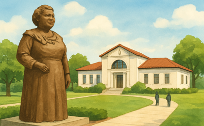 Original JustKansas illustration for Hattie McDaniel Memorial