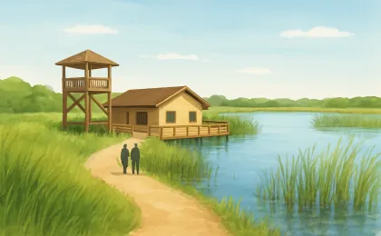 Original JustKansas illustration for Jamestown Wildlife Area