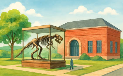 Original JustKansas illustration for McPherson Museum & Arts Foundation
