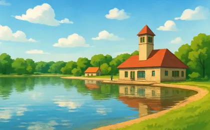 Original JustKansas illustration for Melvern Lake