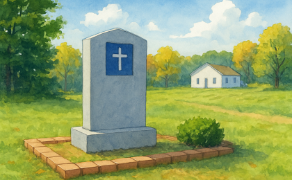 Original JustKansas illustration for Mine Creek Civil War Battlefield State Historic Site