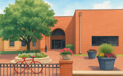 Original JustKansas illustration for Reno County Museum