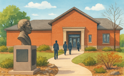 Original JustKansas illustration for Richard Allen Cultural Center & Museum