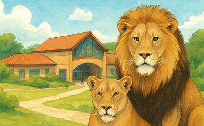 Original JustKansas illustration for Sedgwick County Zoo