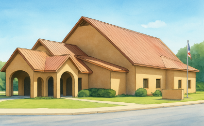Original JustKansas illustration for Stauth Memorial Museum