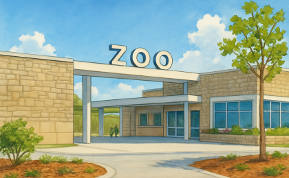 Original JustKansas illustration for Sunset Zoo