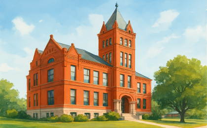 Original JustKansas illustration for The Marshall County Museum and Research Library