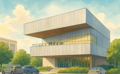 Original JustKansas illustration for The Museum of Art + Light
