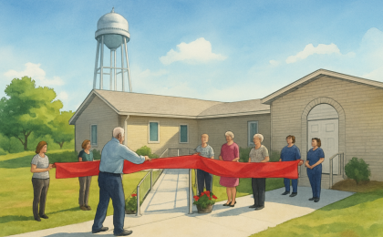Original JustKansas illustration for Wakefield Museum