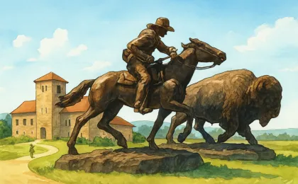 Original JustKansas illustration for Western Vistas Historic Byway
