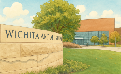 Original JustKansas illustration for Wichita Art Museum