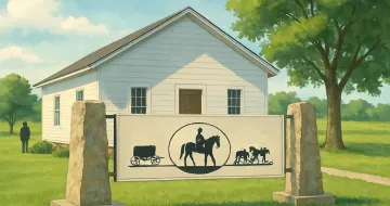 Original JustKansas illustration for Jewell County Historical Society Museum